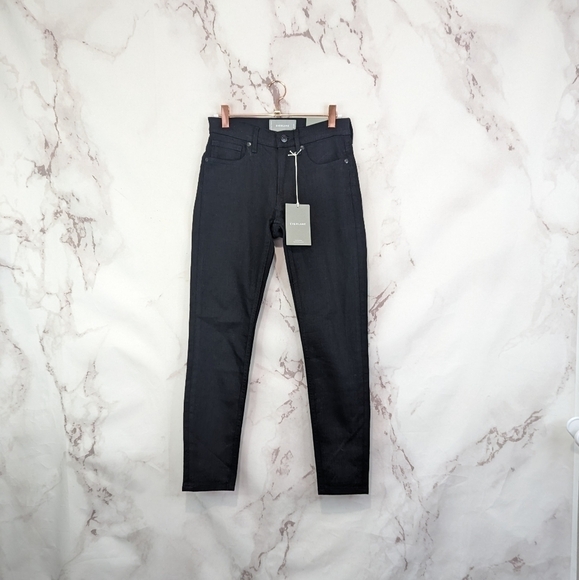 Everlane Skinny Jeans 27 X 29 Black The Mid Rise Crop Stretch Denim - Picture 3 of 10